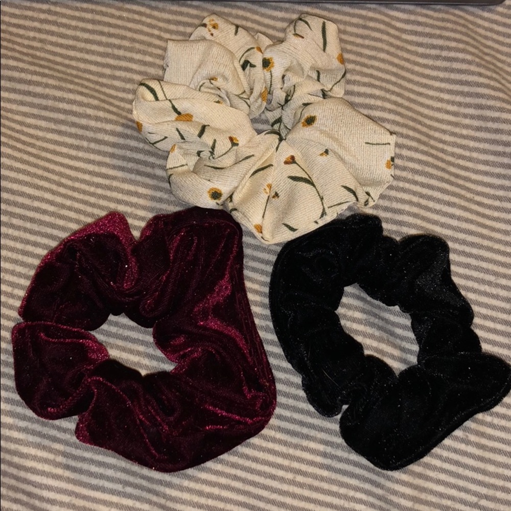 Velvet and chiffon Scrunchies Bundle